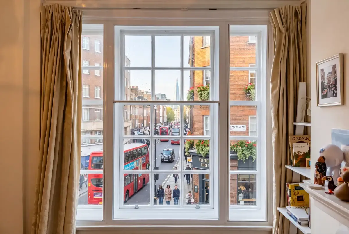 Secondary glazing installation in Chiswick & Ealing: Front bedroom, Chiswick